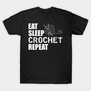 Crochet - Eat sleep crochet repeat T-Shirt